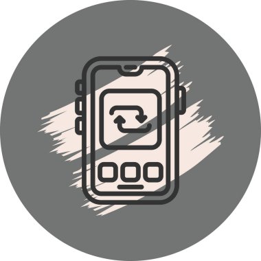 Web simgesi vektör illüstrasyonunu tekrarla