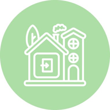 Ev Çıkışı Yaratıcı Dinamik Web Tasarımı Nesnesi