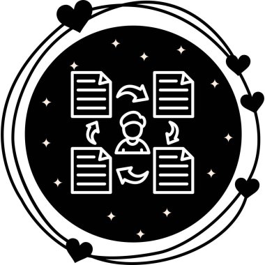 Zarif Modern Yaratıcı Sanat Sembolü Profili