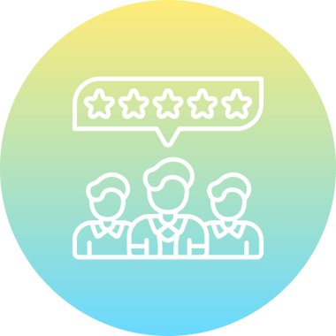 Geri besleme simgesi vektör illüstrasyon tasarımı