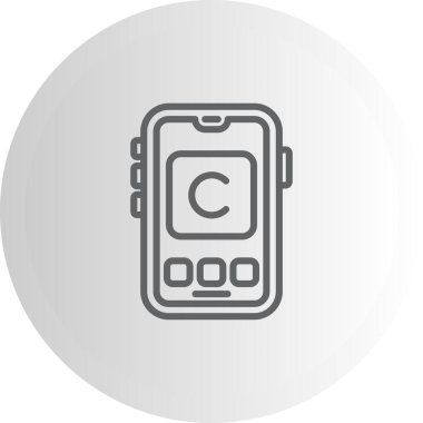 telif hakkı web simgesi vektör illüstrasyonu