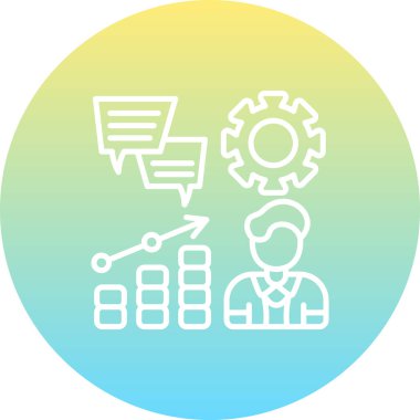 yönetim web simgesi vektör illüstrasyonu