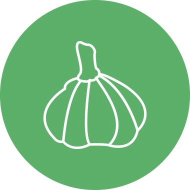 vektör illüstrasyonu, Sarımsak simgesi tasarımı