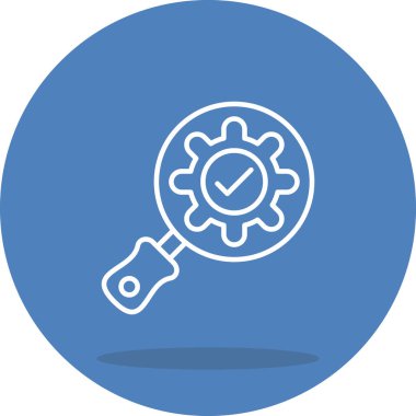 Kalite Kontrol Yüksek Çözünürlüklü Düz Tasarım Sembolü