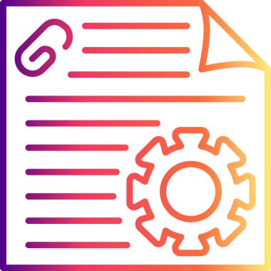 Proje web simgesi vektör illüstrasyonu