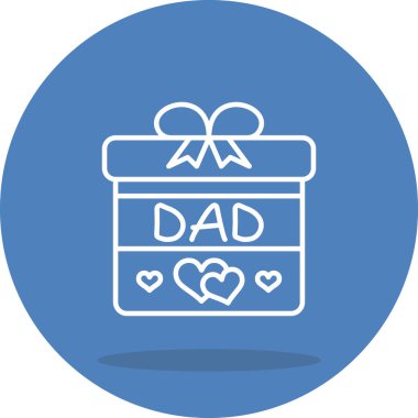 hediye kutusu web simgesi vektör illüstrasyonu