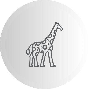 Zürafa simgesi vektör illüstrasyon tasarımı