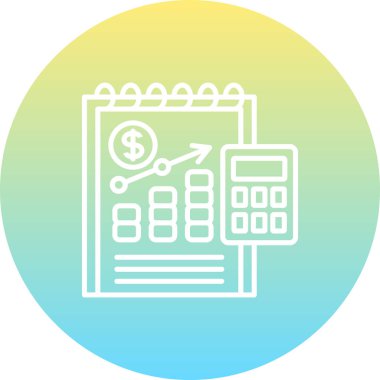 Yatırım konsepti simgesi, vektör illüstrasyonu basit tasarım