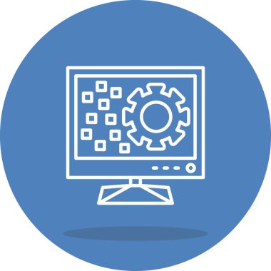 Dijital Dönüşümlü Dengeli Profesyonel Markalaşma Grafik Sembolü