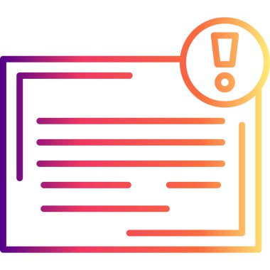 Anımsatıcı modern simgesinin vektör illüstrasyonu