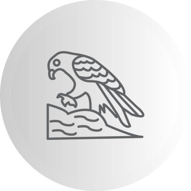 Altın Kartal yaratıcı ikon vektör çizimi tasarımı