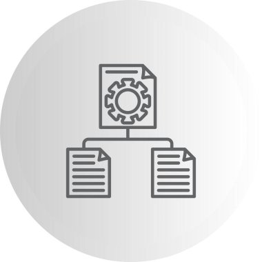 Proje web simgesi vektör illüstrasyonu