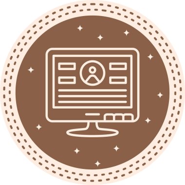 Web simgesi vektör illüstrasyonunda Günlük Kaydı