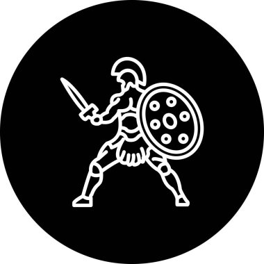 Kılıç Ustası Satırı Simgesi, Beyaz Arkaplanda Basit Görüntü 