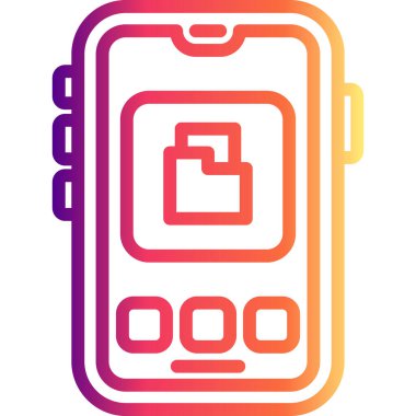 Klasör web simge vektör çizim