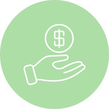 Para web sitesi vektör illüstrasyonunu ver