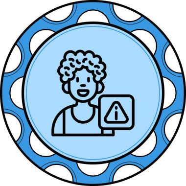 Hata web simgesi vektör illüstrasyonu