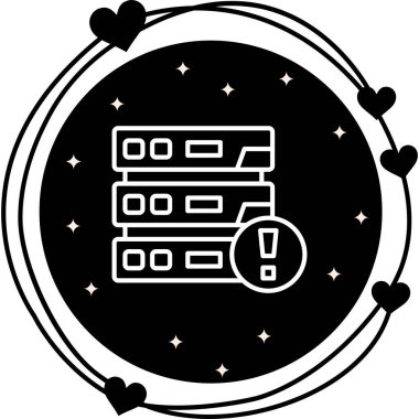 Uyarı Satırı Simgesi, Vektör İllüstrasyonu