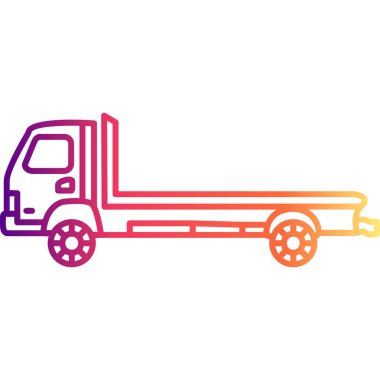 Tow Truck web icon vector illustration