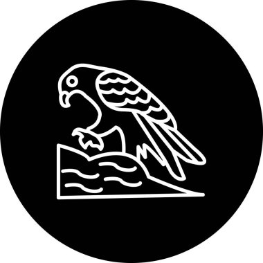 Altın Kartal yaratıcı ikon vektör çizimi tasarımı