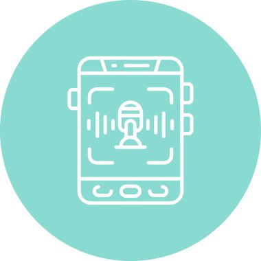 Ses Tanıma Ağı vektör çizimi