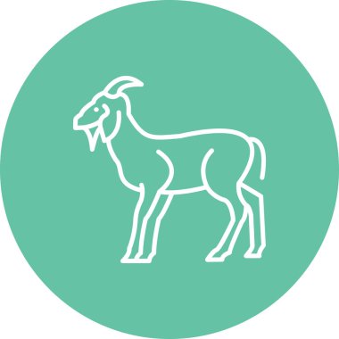 Keçi simgesi vektör illüstrasyon tasarımı