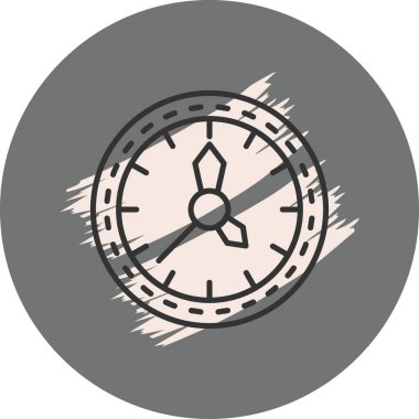 saat web simgesi vektör illüstrasyonu