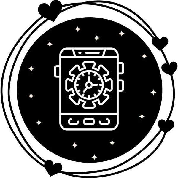 akıllı telefon simgesi, vektör illüstrasyonu basit tasarım