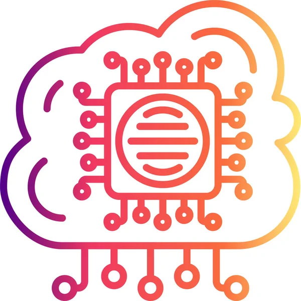 Kenarlık Hesaplama Satırı Simgesi, Vektör İllüstrasyonu