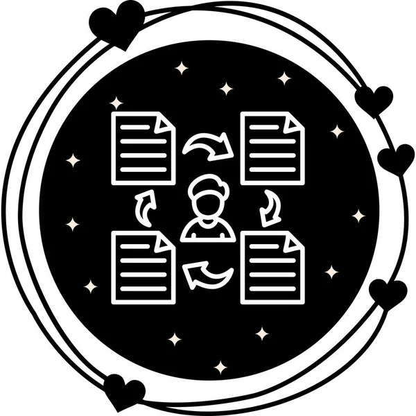 Zarif Modern Yaratıcı Sanat Sembolü Profili