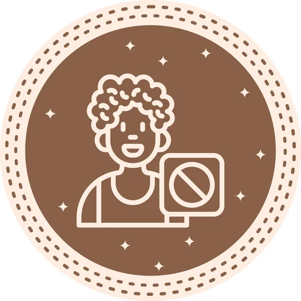 Kullanıcı Ban Dinamik Yaratıcı Dijital Grafik Şekli