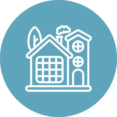 Ev simgesi, vektör illüstrasyonu basit tasarım