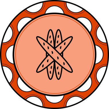 Ankistrodesmus Fusiformi Ayrı Modern Dijital Tasarım Elemanı