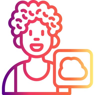 Kullanıcı Bulutu Modern Soyut Yaratıcı Tasarım Varlığı