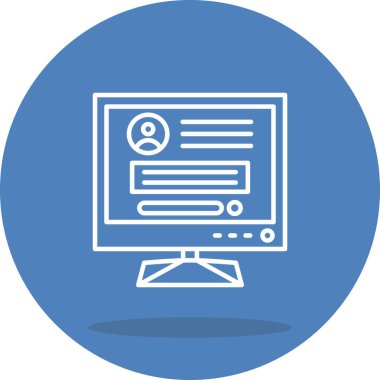 Lcd Zarif Çağdaş Dijital Grafik Özelliğinde Profil