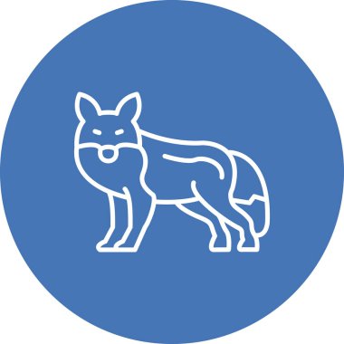 Fox web icon vector illustration