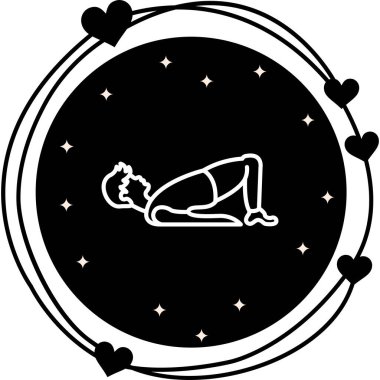 Köprü Poz Simgesi. Yoga göğüs açıcı