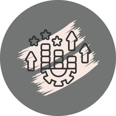 Performans web simgesi vektör illüstrasyonu