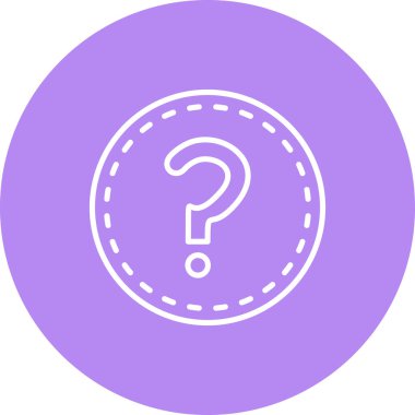 soru web simge vektör çizim