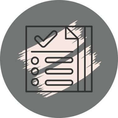 Belge Simgesi. Web Kullanımı için Basit Vektör İllüstrasyonu.