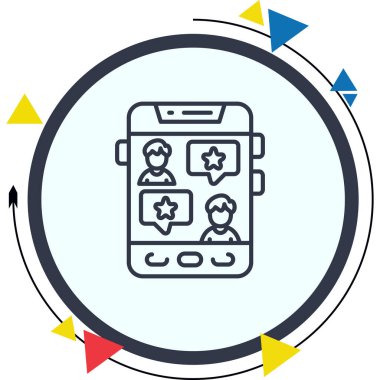 Müşteri Hizmetleri Ajanı Simgesi, vektör illüstrasyonu