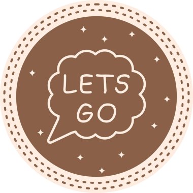 Konuşma balonu çizgisi simgesi, metin basit illüstrasyonlu web etiketi