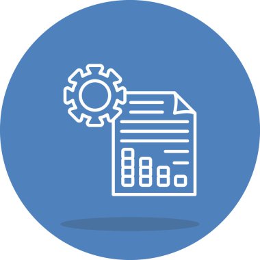 Rapor web simgesi, modern vektör illüstrasyonu