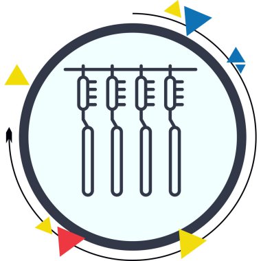 Uygulamalar veya web sayfaları için diş fırçası simgesi