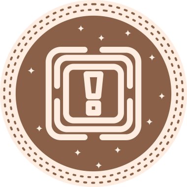 Uyarı Ağ ikonu vektör illüstrasyonu