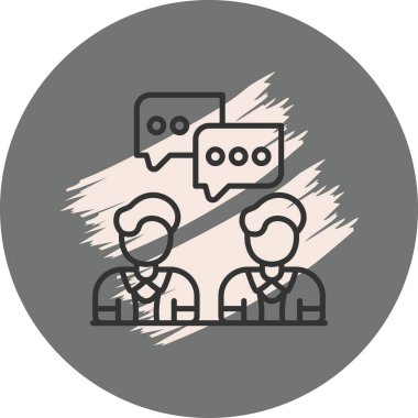 Tartışma Yaratıcı Fonksiyonel Web Grafik Sembolü