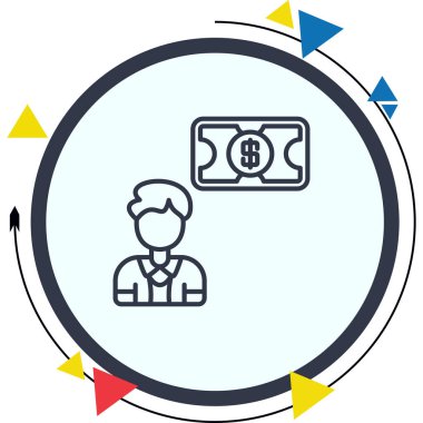 İşadamı Zarif Çağdaş Dijital Grafik Özelliği