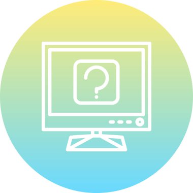 Tv Sorusu Ayrı Modern Dijital Tasarım Elemanı