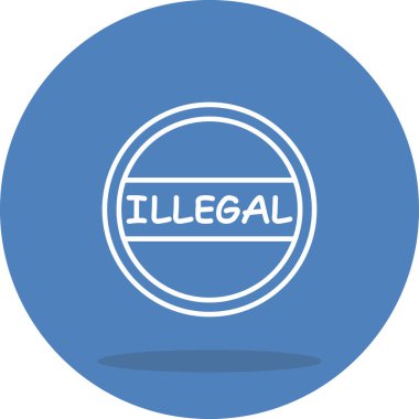 Yasadışı Tabela Modern Düz Tasarım Özelliği