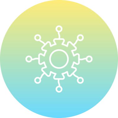 Ağ Eşsiz Düz Dijital Tasarım Nesnesi